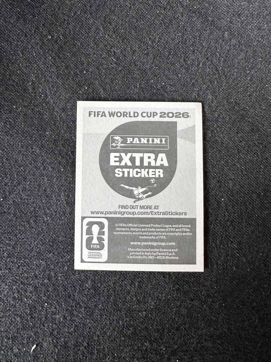 Panini Carte collezionabili: VINICIUS JUNIOR EXTRA STICKER PANINI WM 2026 – Nuovo (secondo la descrizione) da Binz venduto da Cediboy 1