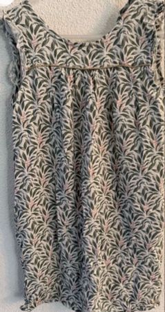Blune Kleid Paris Blumenmuster Grösse 134 10A 