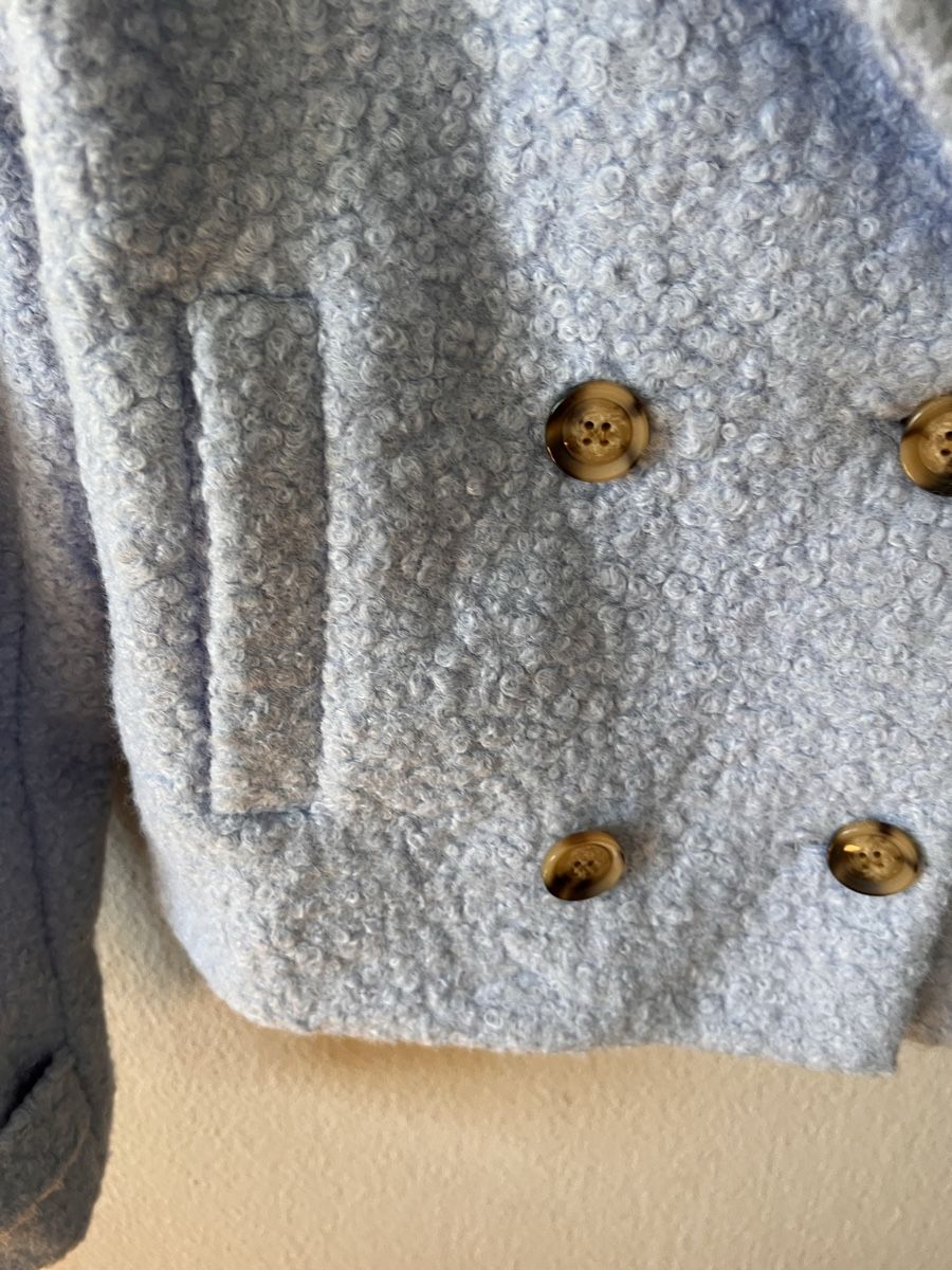 Vestes: Jacke Kaffee, Gr. 34, hellblau  – D'occasion à Solothurn par Brini06 2