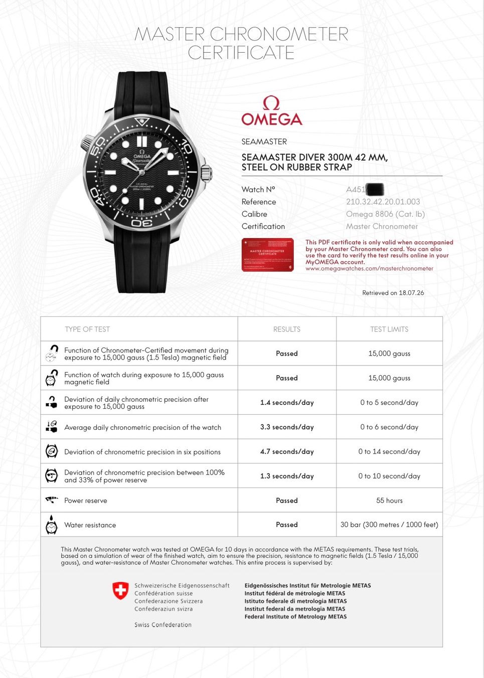Omega Uhren: OMEGA Seamaster Diver 300M No Date Fullset – Neu (gemäss Beschreibung) aus Birsfelden von Mynos 5