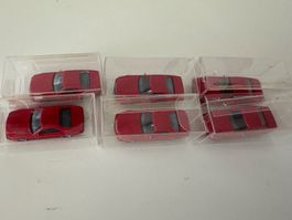 Wiking - Lot à 6 Stk. Mercedes SL, rot, 1:87