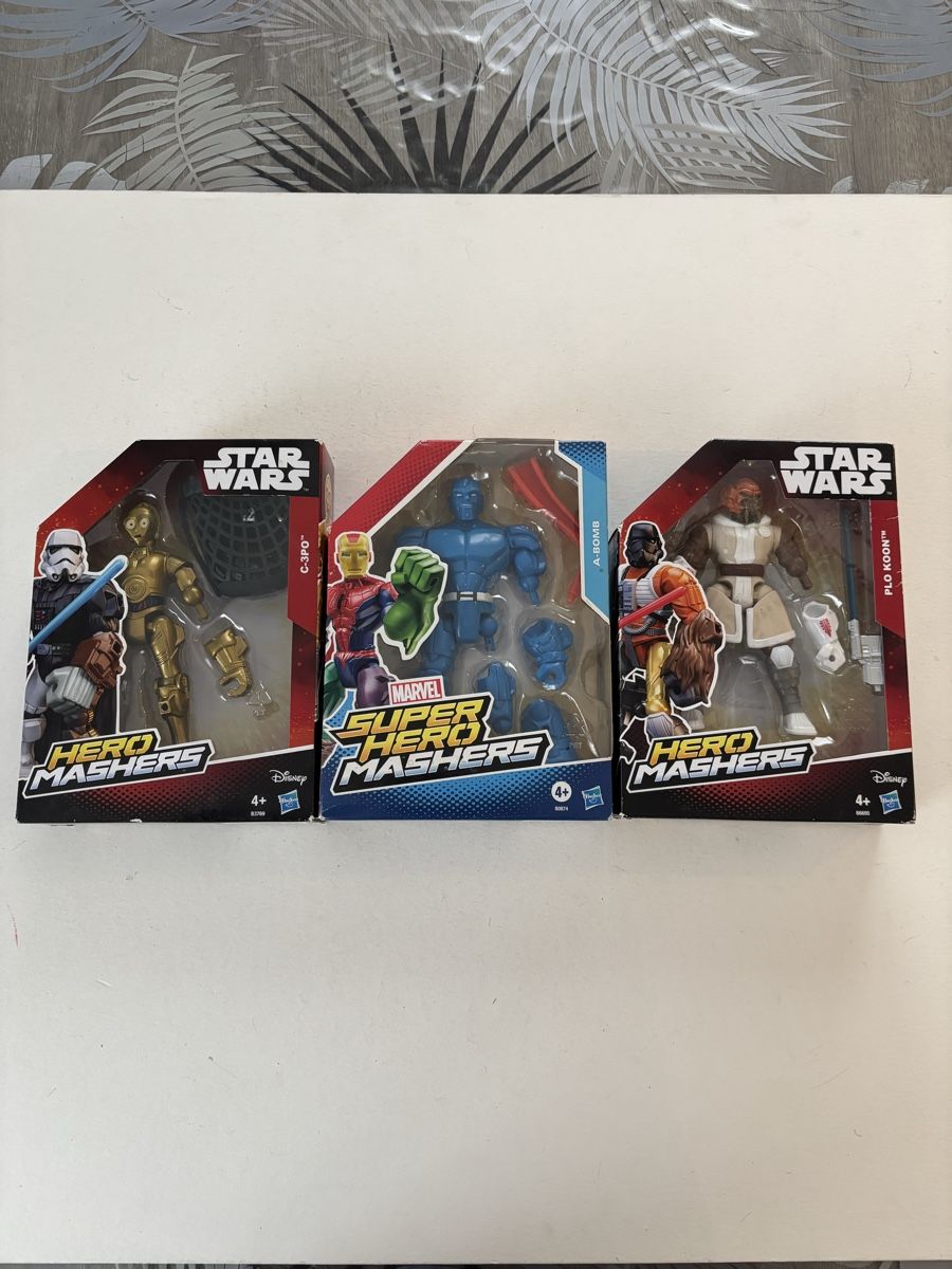 Statuette: 3 figurines Star Wars et Marvel NEW SEALED – Usato da Genève venduto da sho_67qj