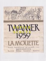 Etikette - Twanner 1959 "La Mouette" /bd
