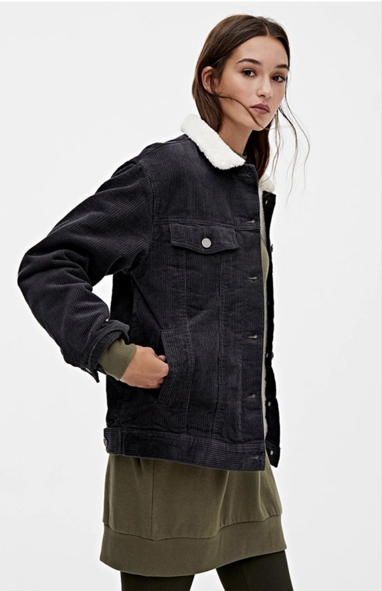 Pull&Bear Giacche: Pull&Bear Übergangsjacke Cord mit Teddyfutter, Gr. M – Usato da Uster venduto da julijules 4