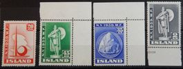 Island Kat. 204-207 * 1939 Kat. 50 Euro