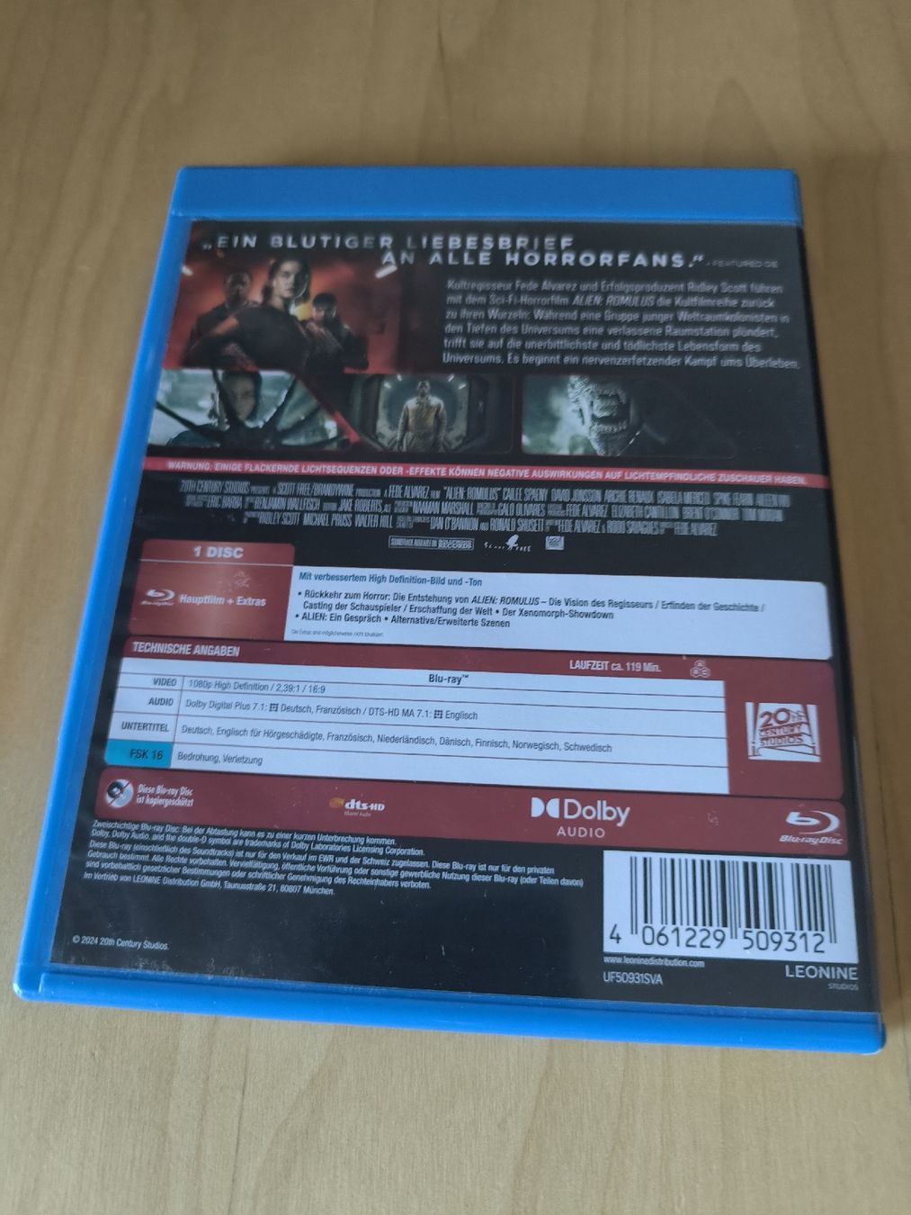 Tous les DVDs: Alien Romulus Blu Ray – Neuf (Voir description) à Zürich par kev_pbg7 1