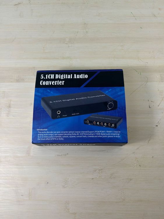 5.1CH Digital Audio Konverter Dolby DTS Sound neuwertig 2