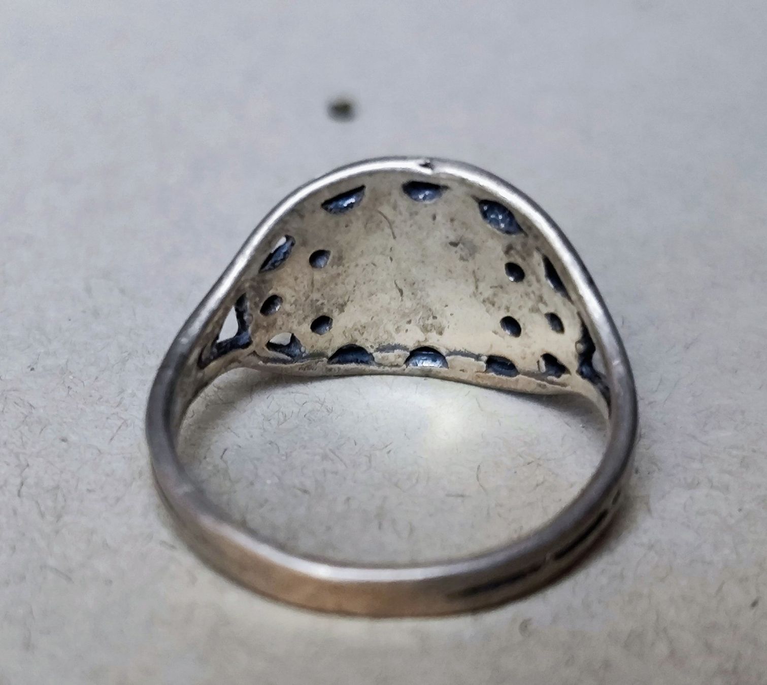 Anelli: Bague en argent avec agate – Taille 60 – Usato da Carouge GE venduto da for_8yym 4