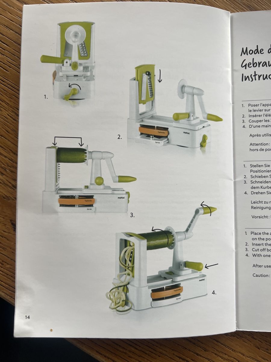 Cucine complete: Gemüse- Früchteschneider fast neu – Nuovo (secondo la descrizione) da Ittigen venduto da ABalli 5