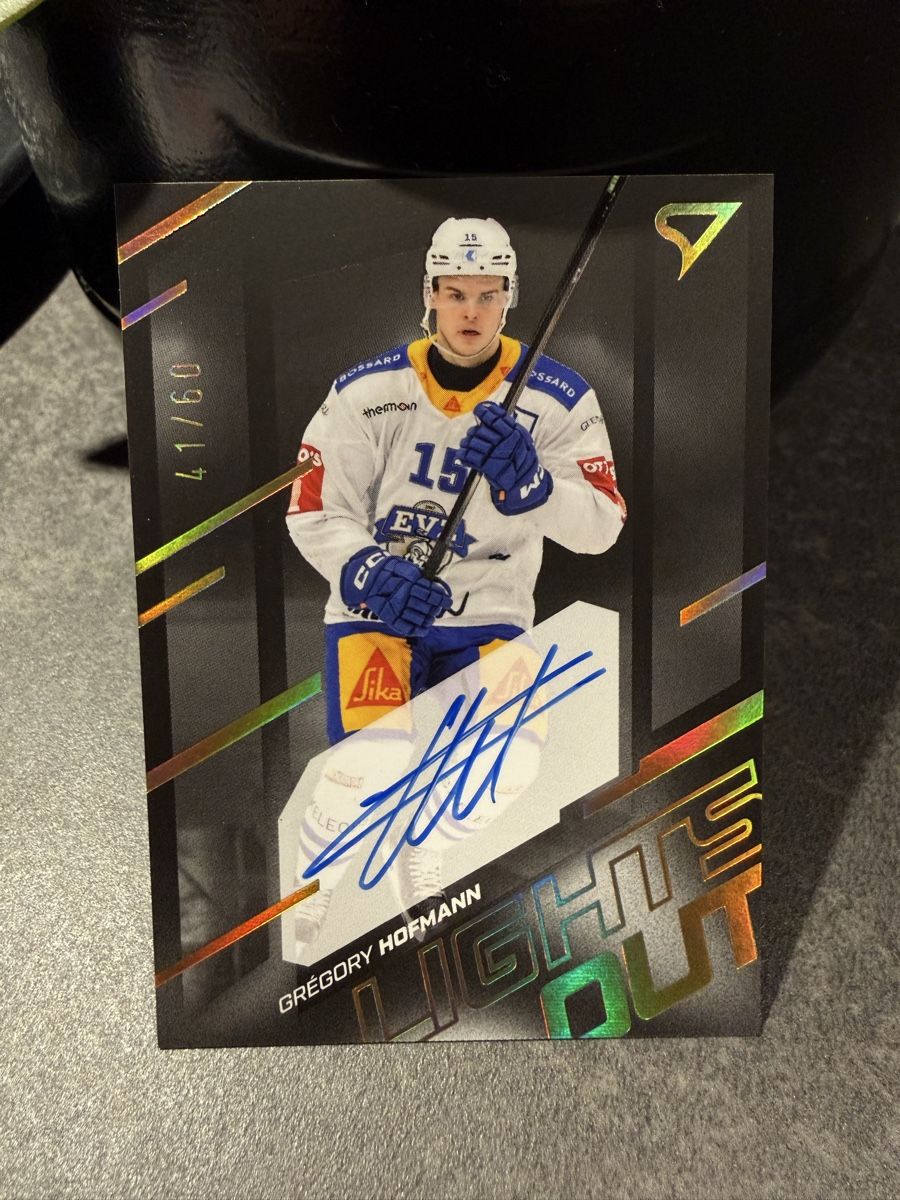 Sportzoo Carte collezionabili: 41/60 - Grégory Hofmann - Lights out – Nuovo e nell'imballaggio originale da Réchy venduto da Leeroy1998