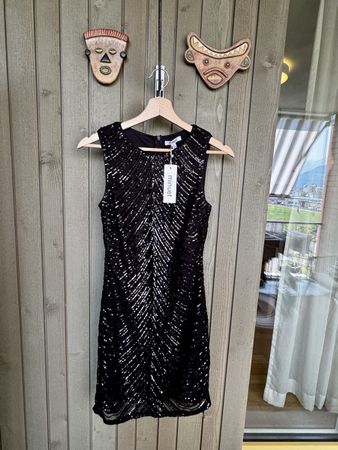 Black Sequin Party Dress – S