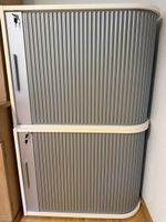 Rolladenschrank Aktenschrank Buero Schrank grau mit Schloss