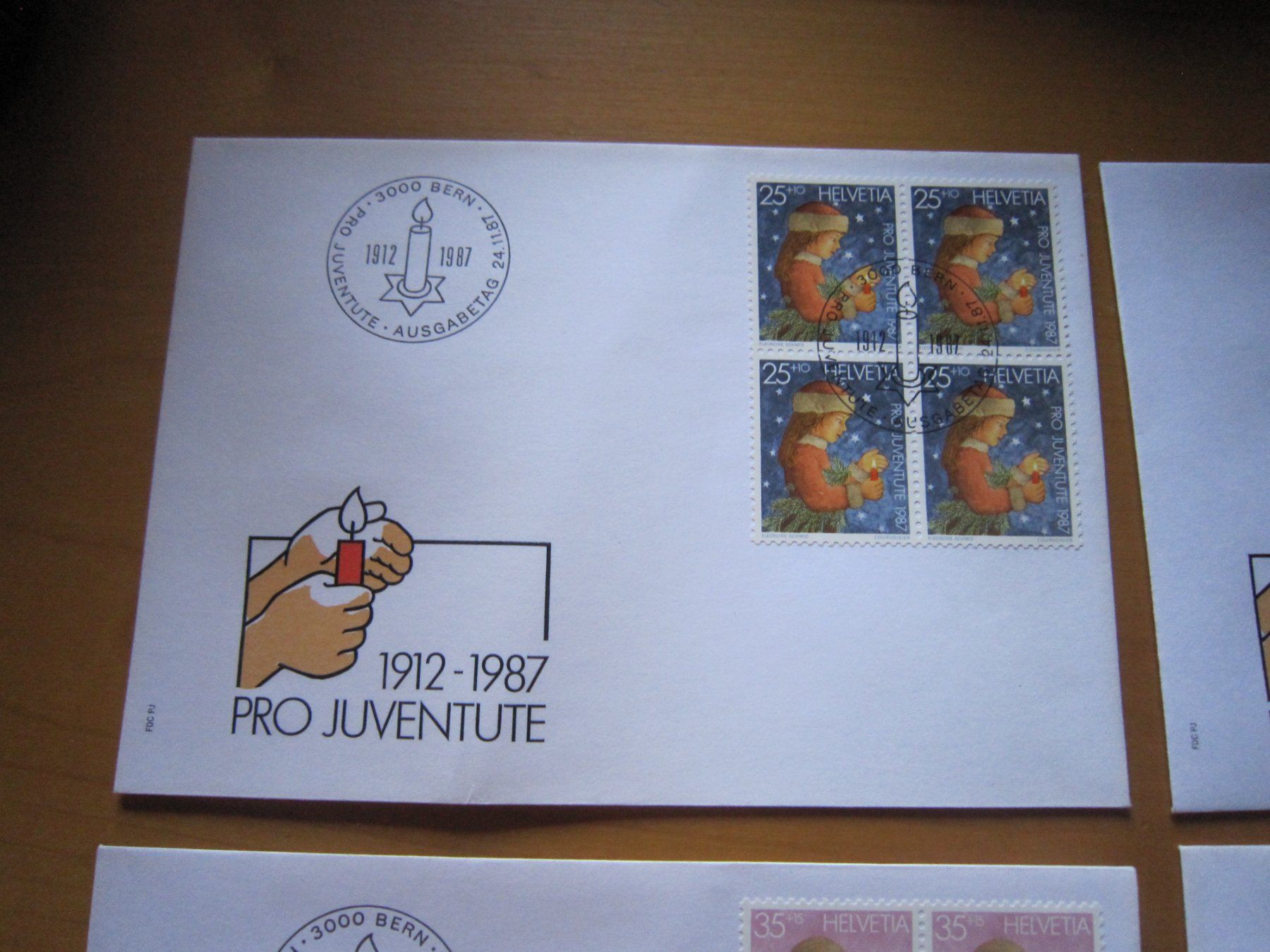 Tutti i francobolli: PJ 1987 FDC Serie ud 4er – Usato da Gordola venduto da Polentaefung 2