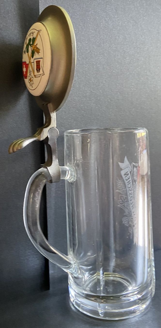 Feldschlösschen Bicchieri: Bierkrug Feldschlösschen mit Deckel – Usato da Böckten venduto da Hansi36 1
