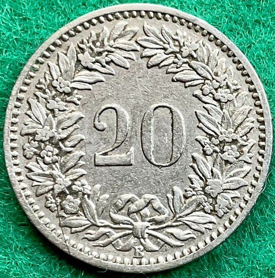 Tutti le monete: Pièce de 20 ct suisse 1906 – Usato da Plan-les-Ouates venduto da gab_cgf6 1