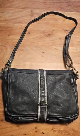Campomaggi Ledertasche, schwarz, Unisex, guter Zustand