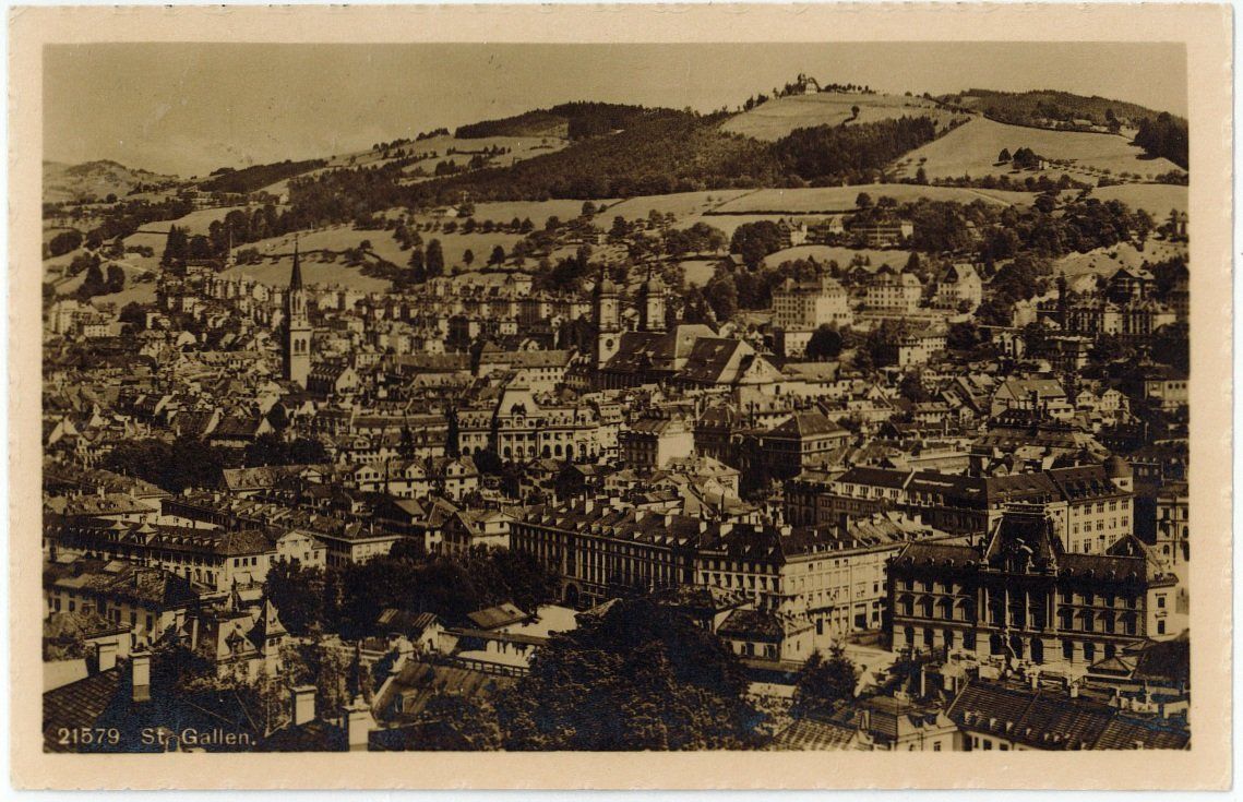 Ansichtskarten: SG 237 St. Gallen 1912 – Gebraucht aus Fribourg von philafri