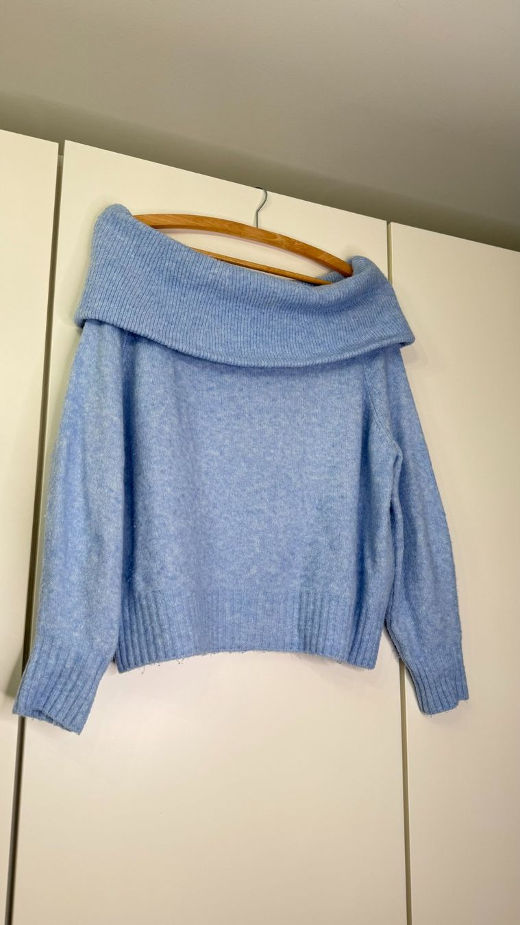 H&M Pullover & Sweatshirts: Schulterfreier Pullover in Blau – Gebraucht aus Zürich von ffeti 3