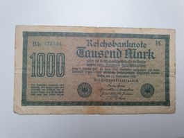 🇩🇪 1000 Mark 1922 early Hyperinflation