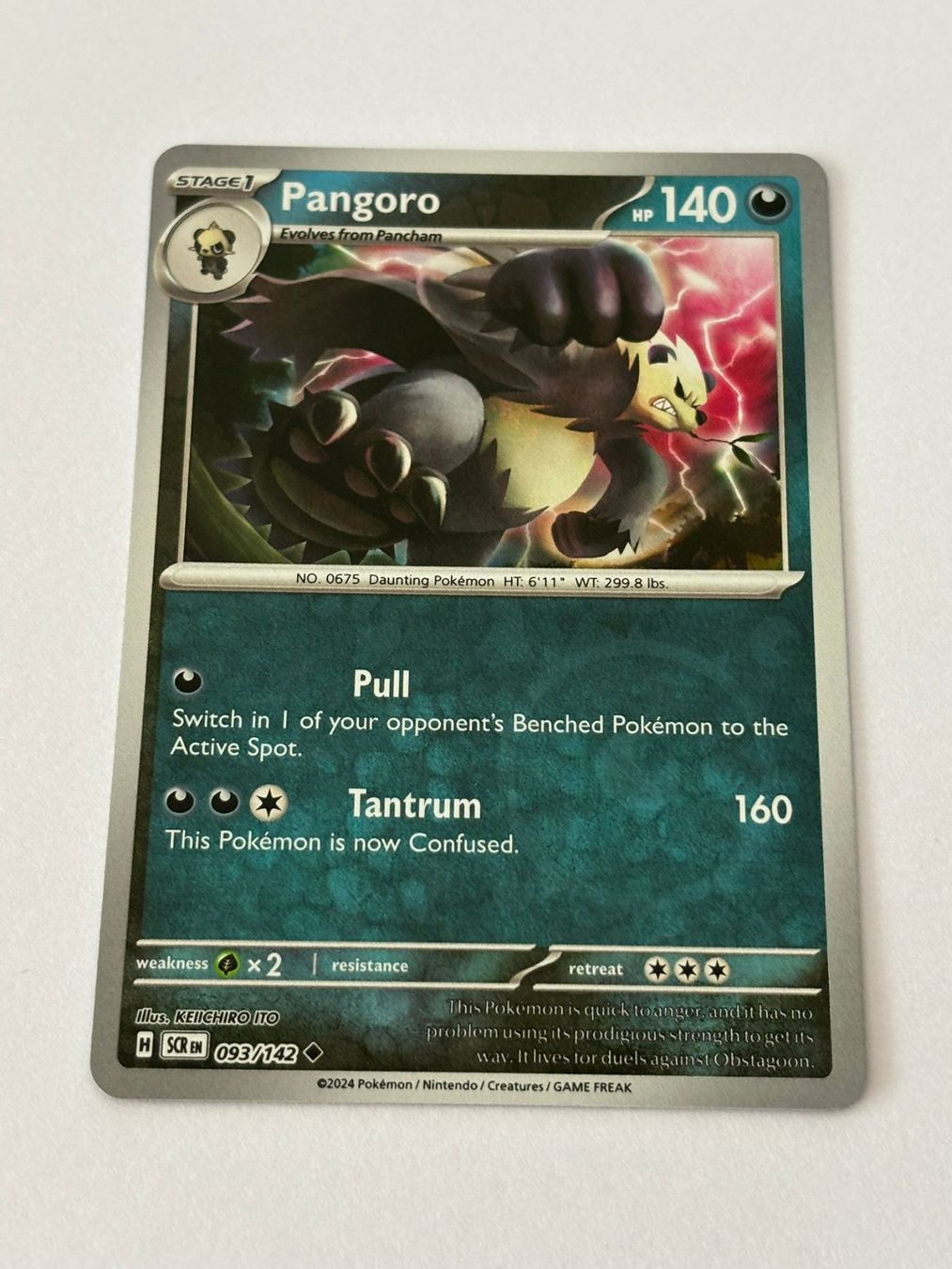 Pokémon Carte collezionabili: Pokemon-Karte Pangoro 093/142 – Usato da Herisau venduto da Seyashop1