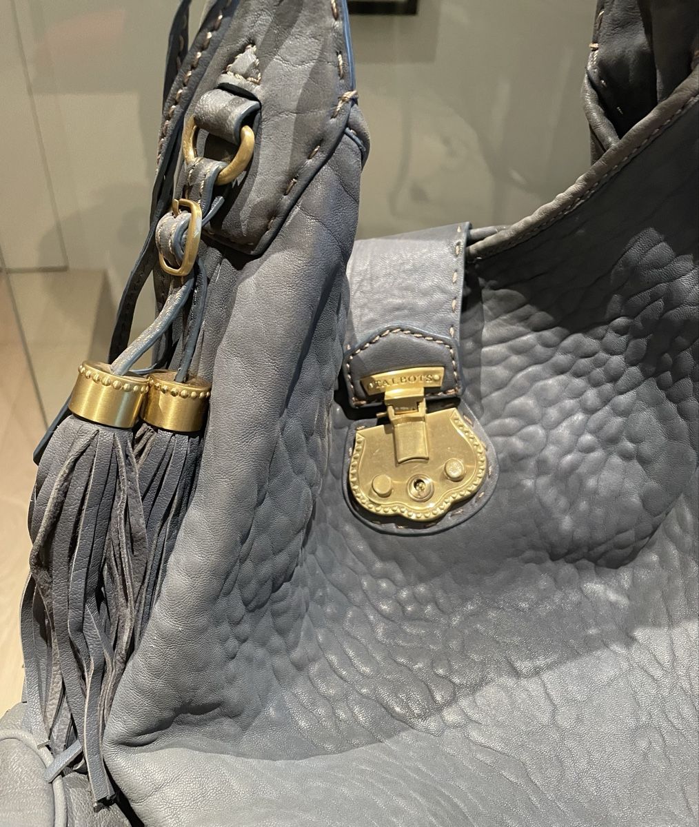 Borse da donna: Talbots Leather Shoulder Bag Blue – Usato da Oberwil BL venduto da Stellochkas