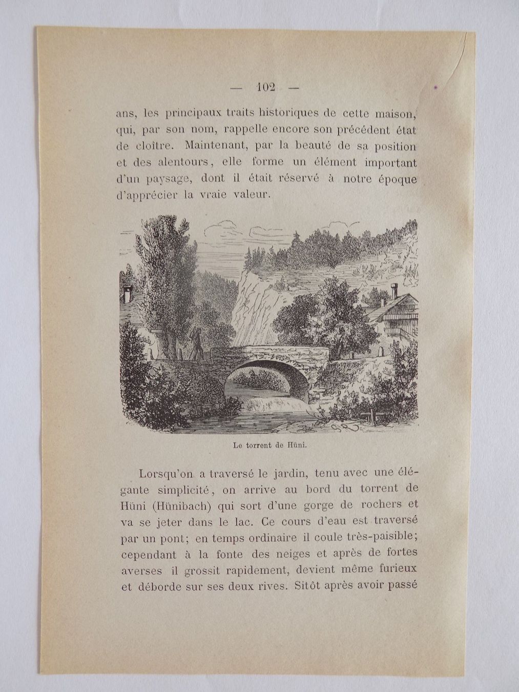 Gravures: Der Hünibach Kanton Bern – D'occasion à Risch par Antikfee