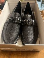 Gabor Damen Schuhe, Schwarz Glitzer, Grösse 41 Neu