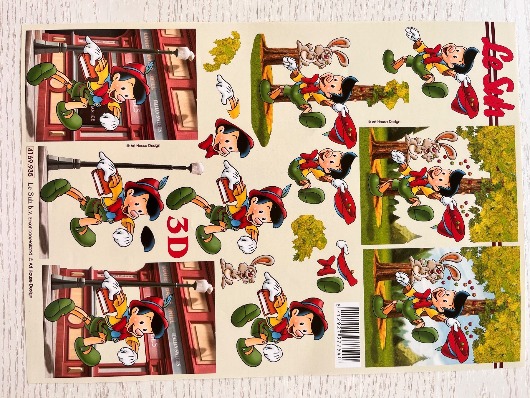 Kit bricolage: 1 Set Kartenbögen mit 10 Designs – Nuovo e nell'imballaggio originale da Büsserach venduto da bor_s88m
