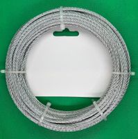 Drahtseil 3 mm verzinkt, 15 m. Kostenfreie Zustellung!