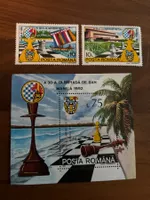 Rumänien Briefmarken Schach Olympiade 1992 Manila