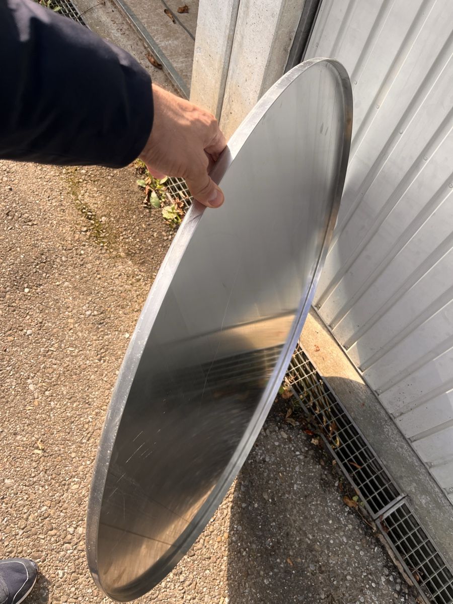Feuerschale: Abdeckung für Feuerschale, mit Rand, Innendurchmesser 1015mm – Neu und originalverpackt aus Oberwil-Lieli von metal-works 1
