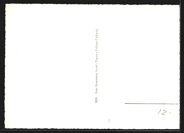 Cartoline postali: Sent, Blick auf das Kurhaus Val Sinestra – Usato da Berlin venduto da bartko-reher 1
