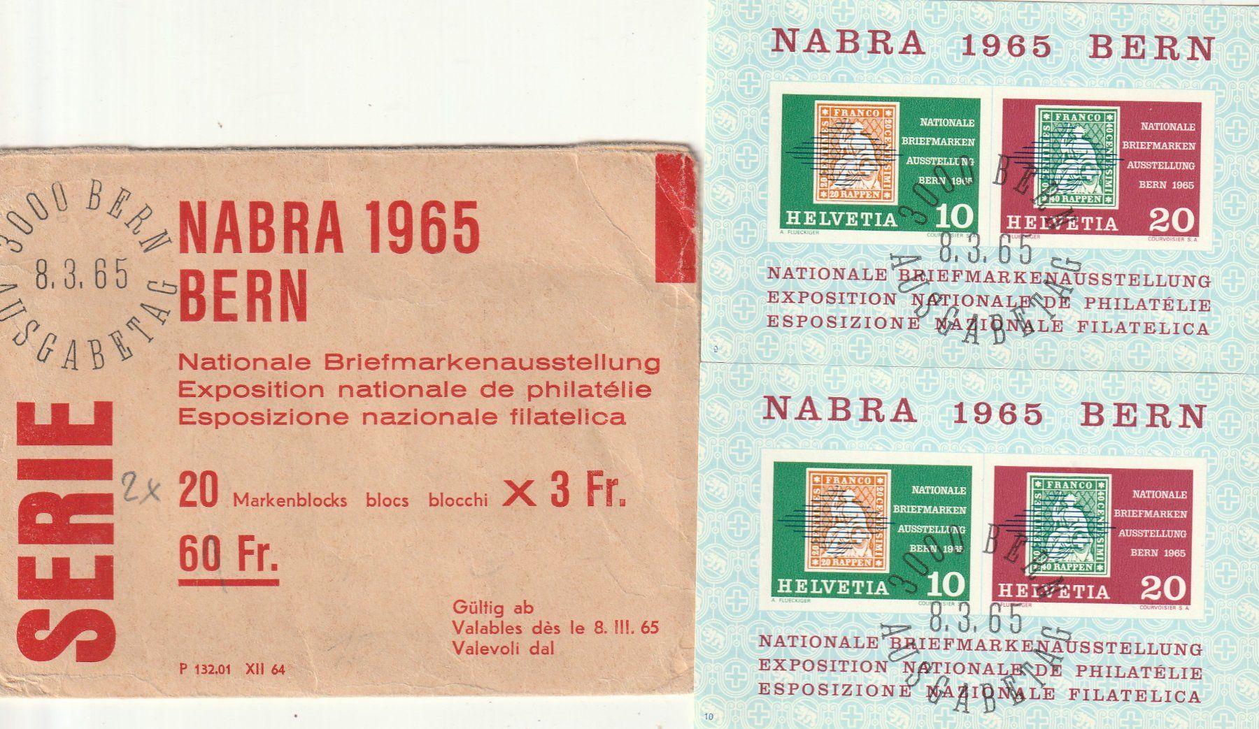 Tutti i francobolli: 40 NABRA Block 1965 – Usato da Rorschacherberg venduto da fratovi2