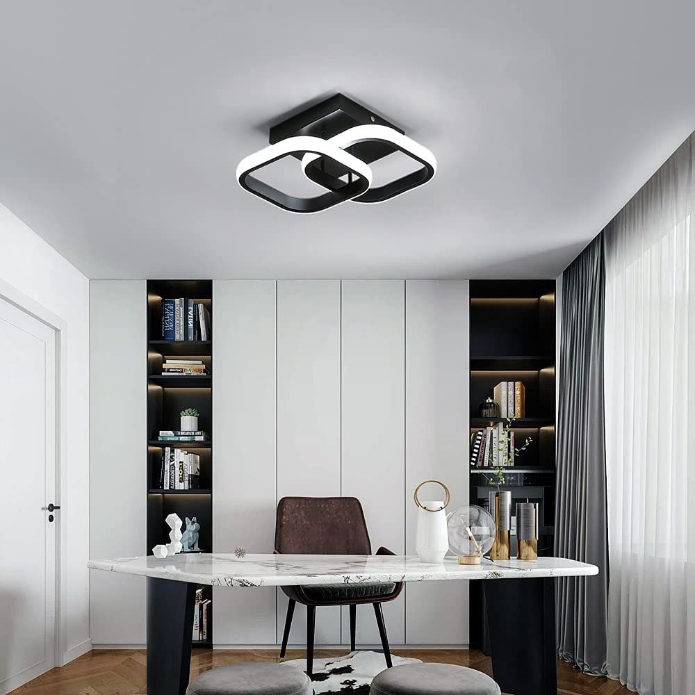 Lampadari & plafoniere: 22W 2 LED Deckenleuchte Quadratisch Schwarz Acryl leichte – Nuovo e nell'imballaggio originale da Zürich venduto da Novamart 2