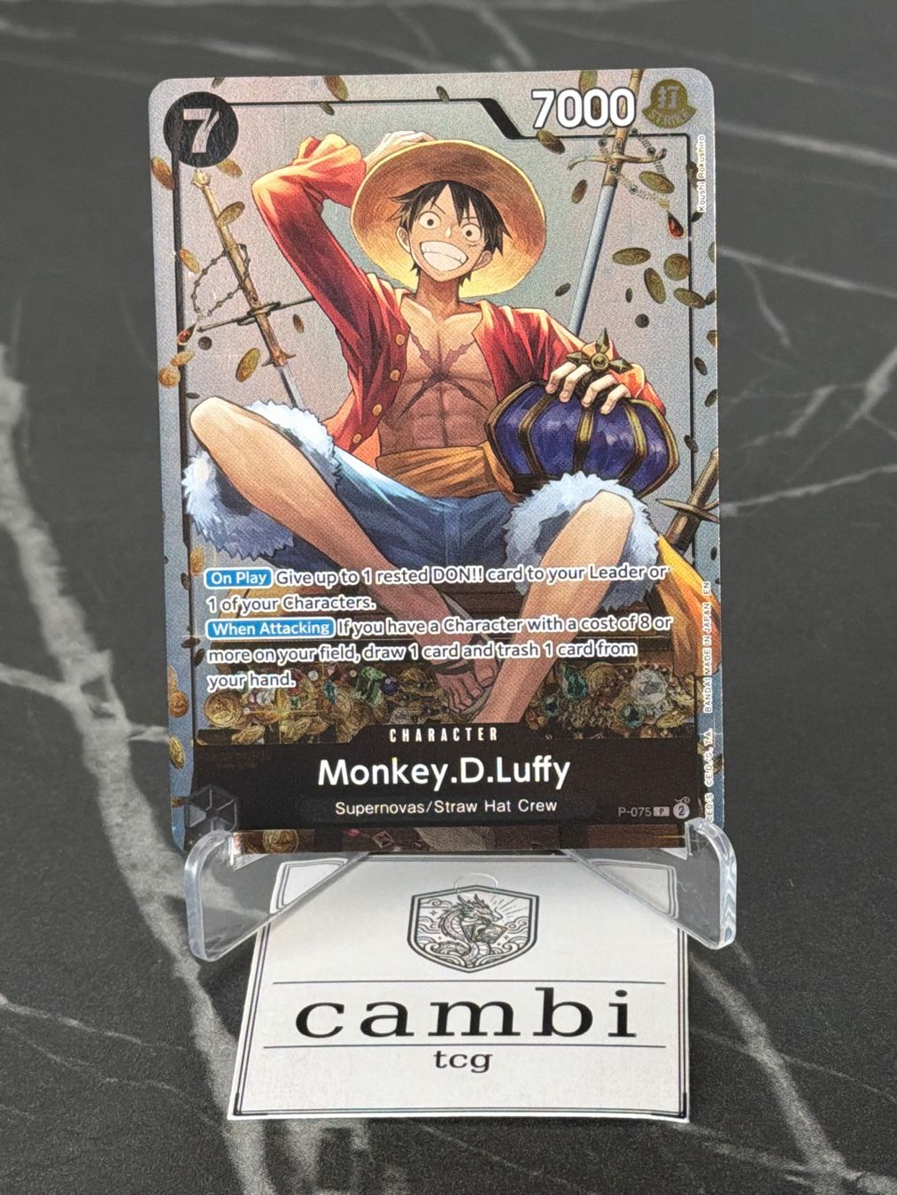 Bandai Sammelbilder & Trading cards: One Piece P-075 Monkey.D.Luffy, Englisch – Neu (gemäss Beschreibung) aus St. Gallen von cambitcg
