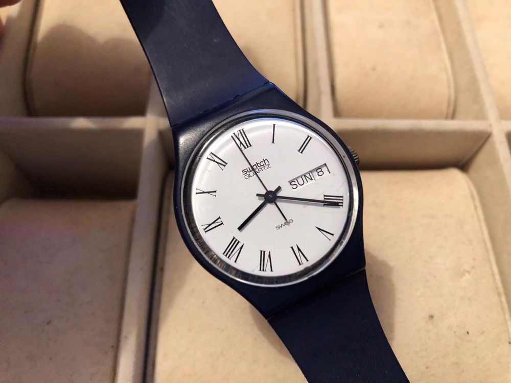 Montre vintage Swatch année 1984 fonctionne 34mm Kaufen auf Ricardo