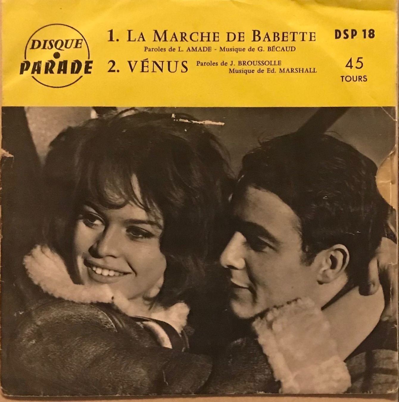 Dischi in vinile: LA MARCHE DE BABETTE - GILBERT BECAUD / BRIGITTE BARDOT – Usato da Bussigny venduto da vinyl-pas-cher