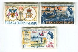 Briefmarken Schiffe. Turks- und Caicosinseln.
