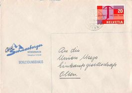 alter Firmenbrief SCHNEEBERGER Kleider RÜEGSBACH