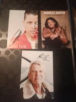 Musik - 3x handsignierte Autogrammkarten - Set