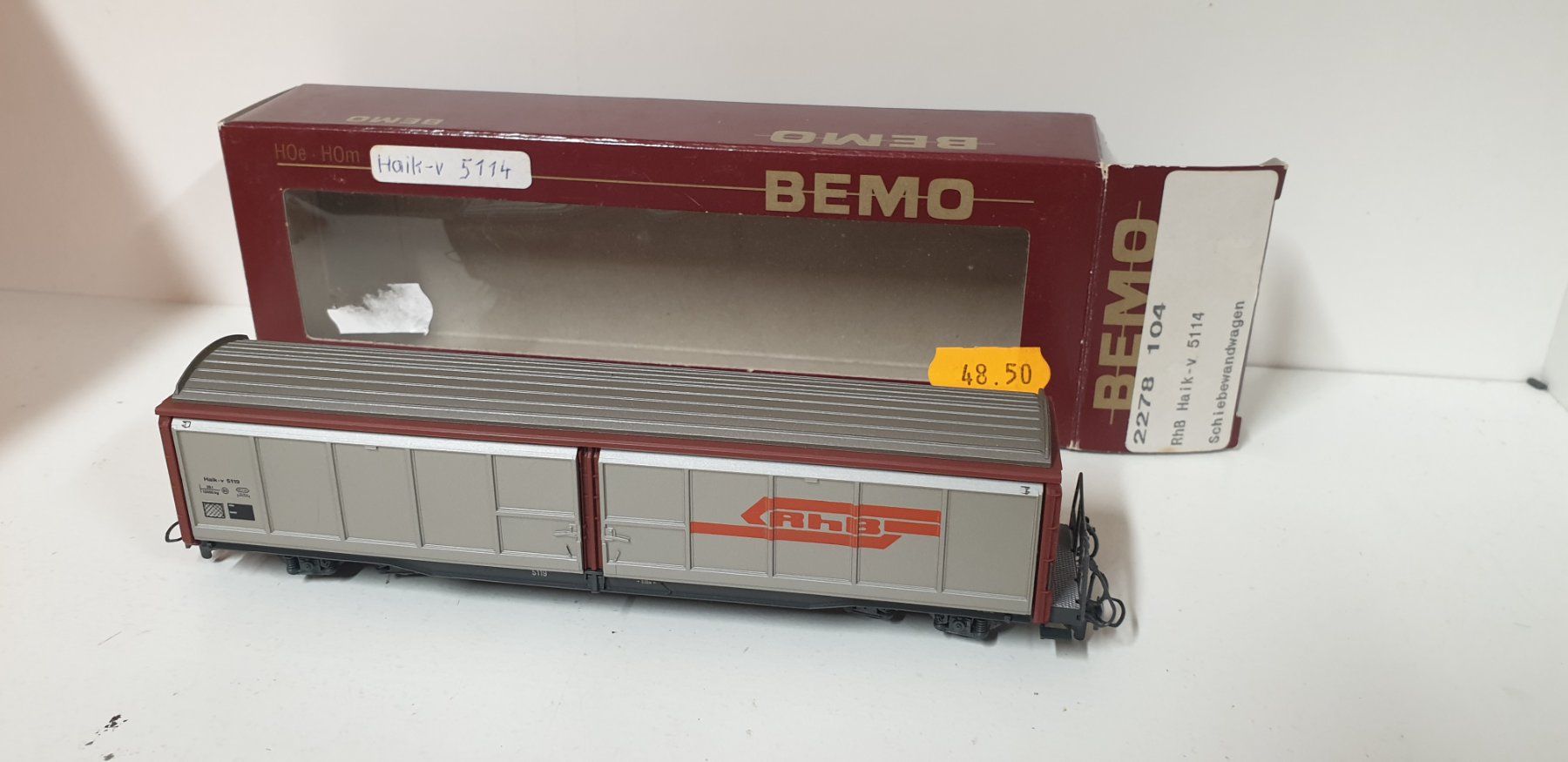 Bemo Modellini di ferrovie: Bemo RhB Schiebewandwagen 2278 104 – Usato da Geroldswil venduto da TopTrain54 8