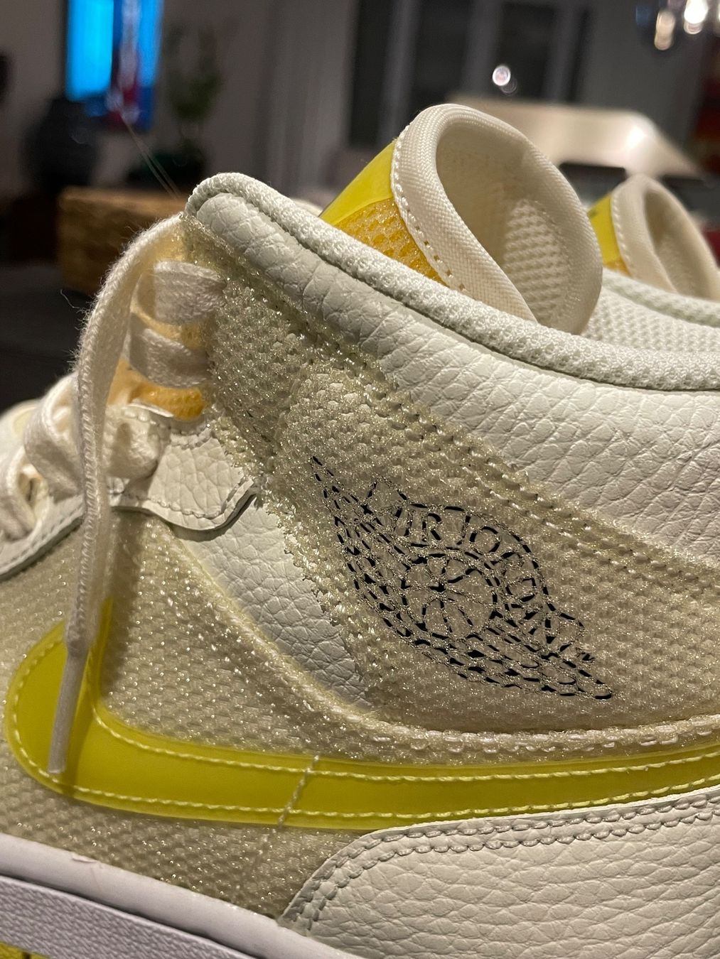 Jordan Scarpe da uomo: Jordan Air 1 Mid SE - lemon/white – Usato da Dübendorf venduto da ja-m 3