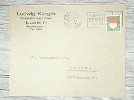 TR02 Enveloppe + Timbre Suisse 1924 PJ