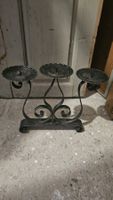 Candelabro triplo in ferro battuto