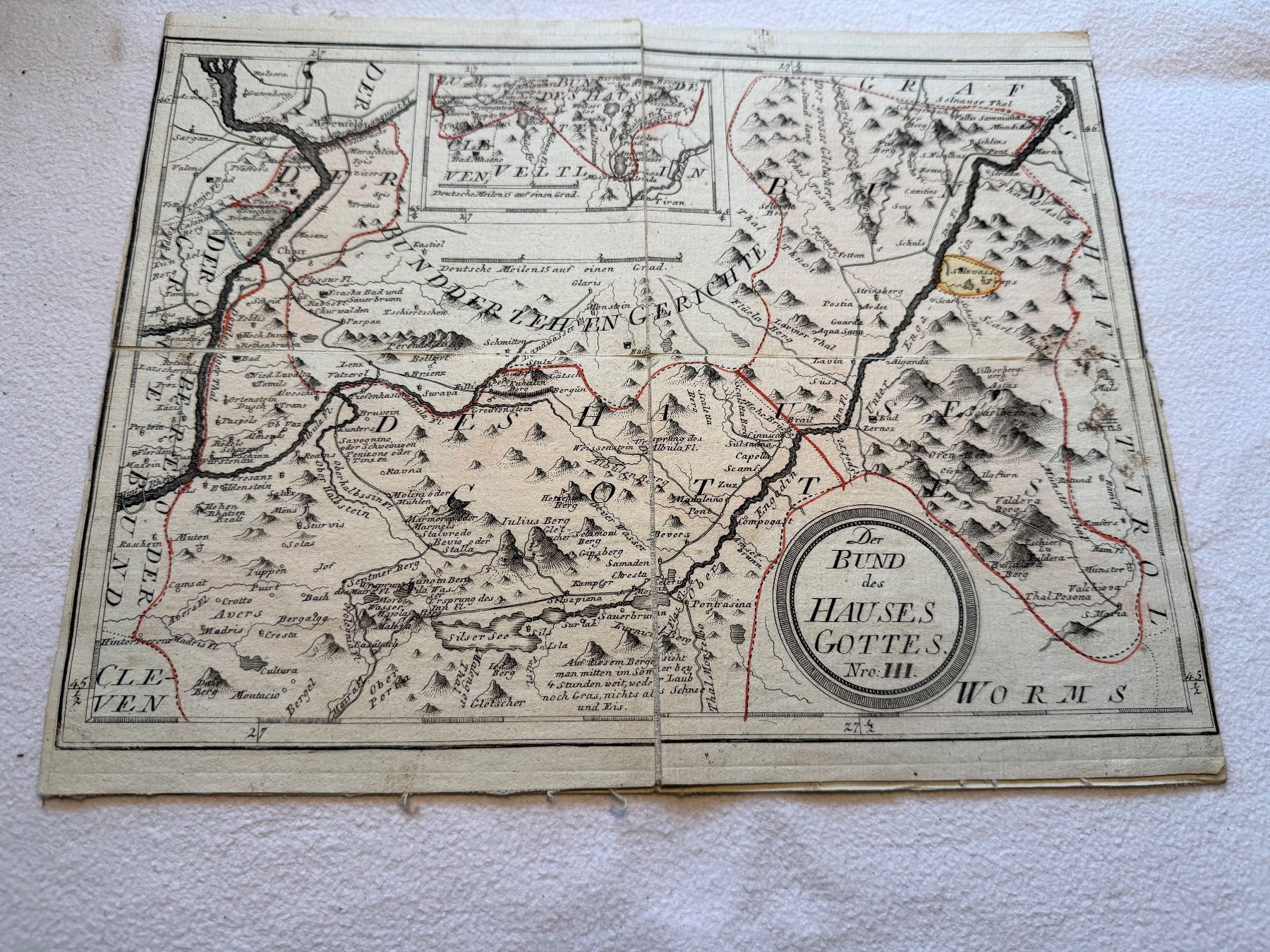 Landkarten & Atlanten: Atlas von Graubünden ca.1791-1796 – Gebraucht aus Bern von xberg36 4
