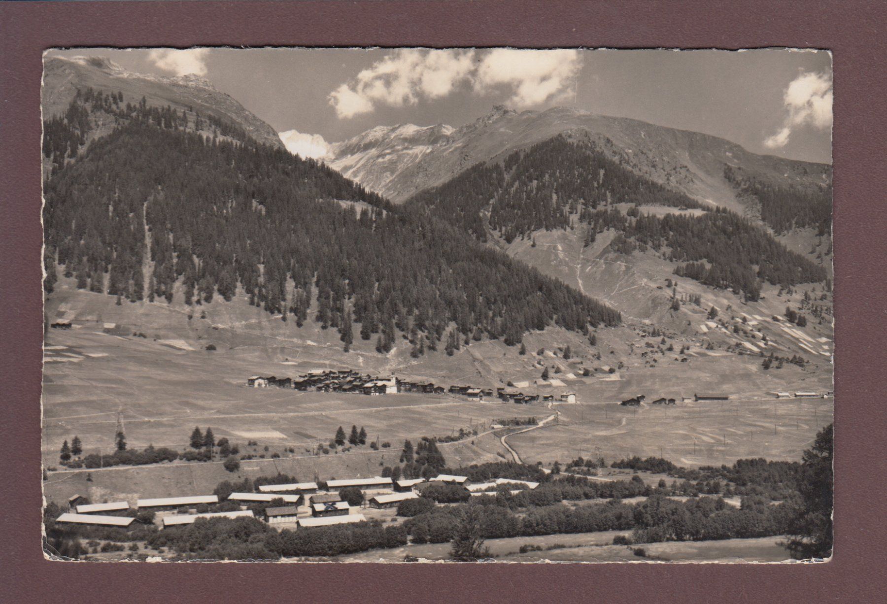 Cartoline postali: GLURINGEN im Goms - 1953 – Usato da Pully venduto da nicecards
