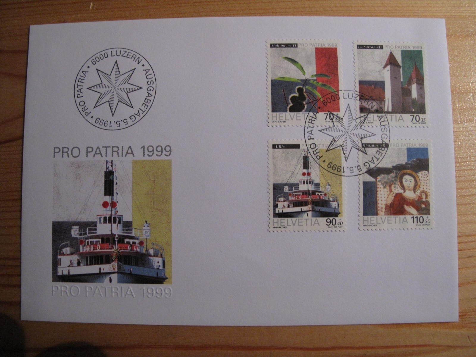 Alle Briefmarken: Pro Patria 1999 FDC – Gebraucht aus Wil SG von fva01
