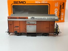 Bemo Gb 5021 RhB Josias Gasser BAU MATERIALIEN gesupert  H0m