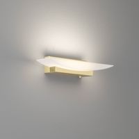 LED Wandleuchte, Messing, 30 cm x 6 cm