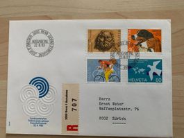 FDC Sonderpostmarken 22.8.1983 Bern 1, Chargebrief 707